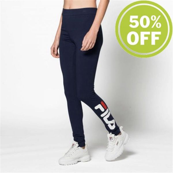 Leggins Fila Mujer Azules Oscuro - Flex 2.0 52595-Zv - España 265304PCD